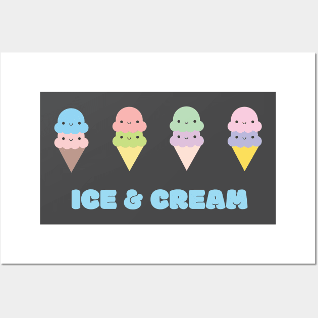 Ice & Cream Wall Art by WakuWaku